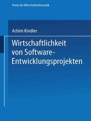 cover image of Wirtschaftlichkeit von Software-Entwicklungsprojekten